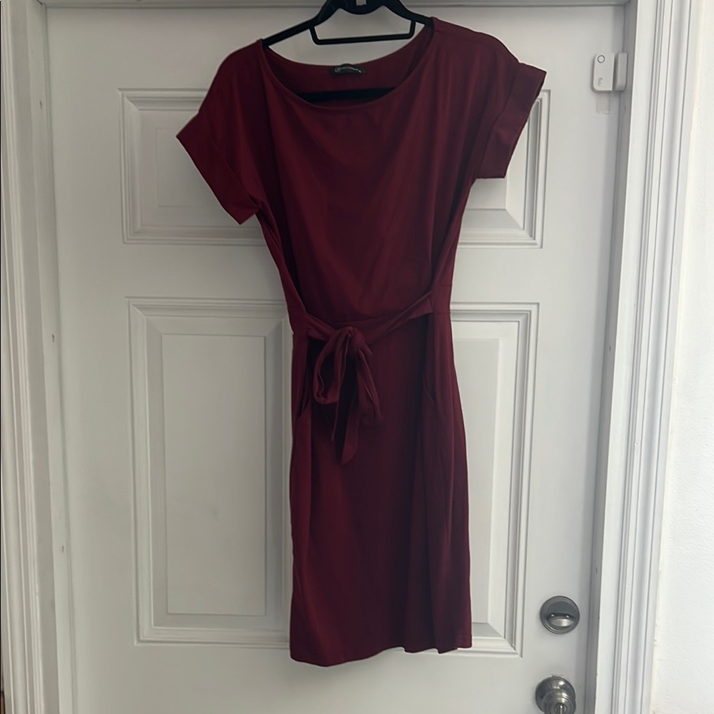 Elegant Burgundy Dress